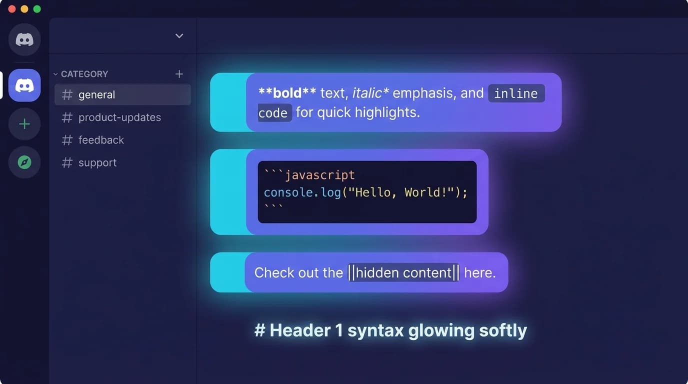 Discord Markdown: Complete Formatting Guide (2026)