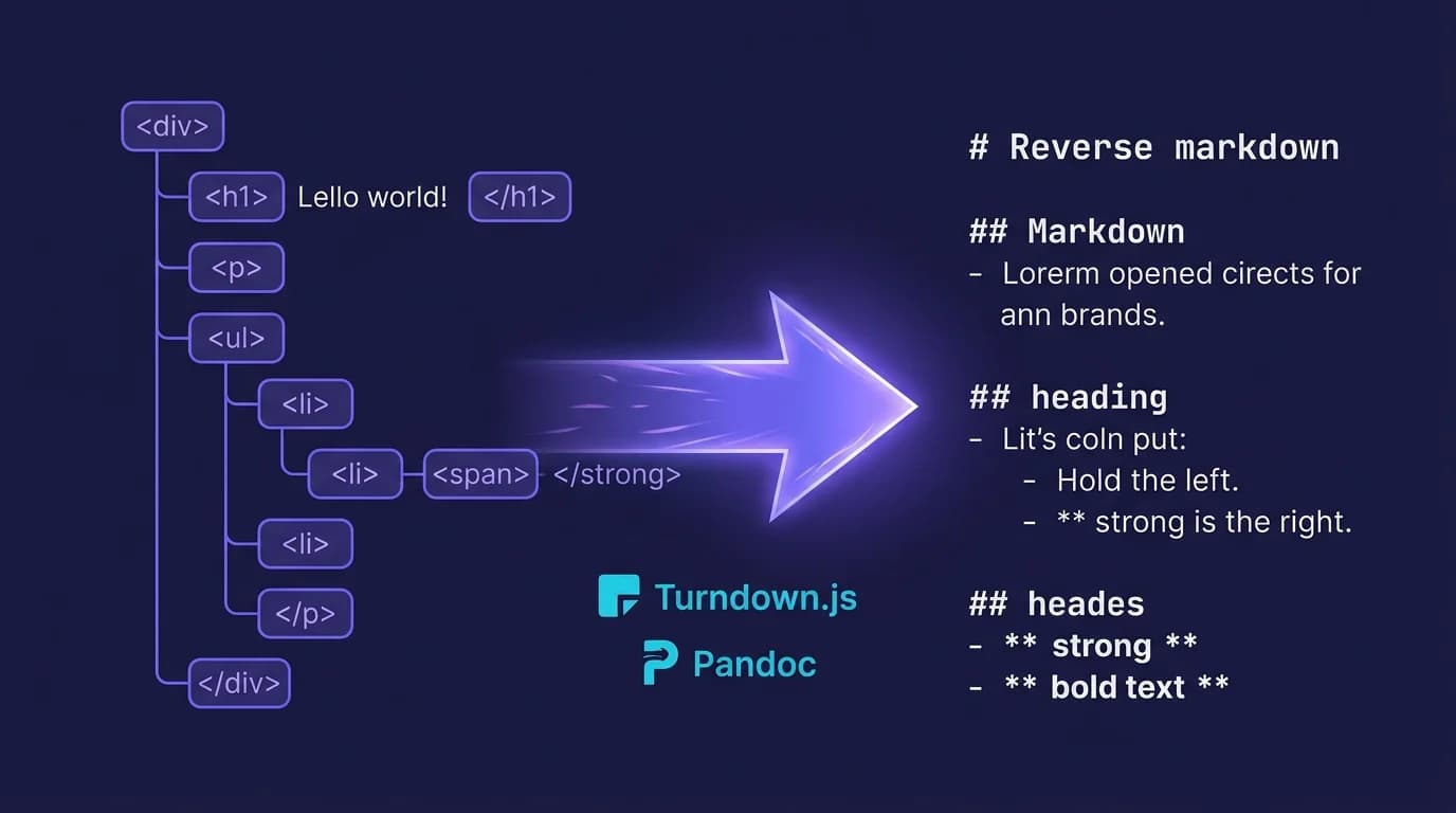 HTML to Markdown: 6 Conversion Methods with Code (2026)