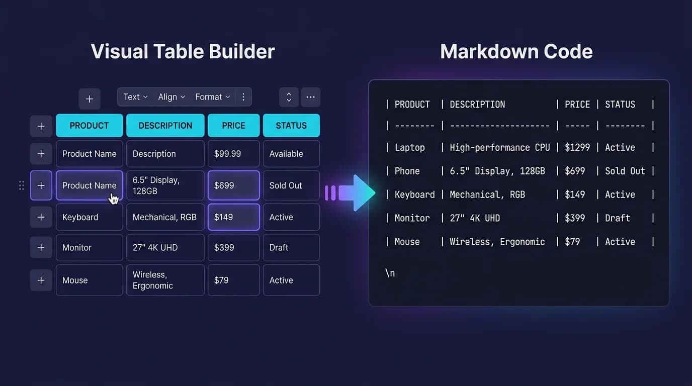 5 Best Markdown Table Generators You Should Know